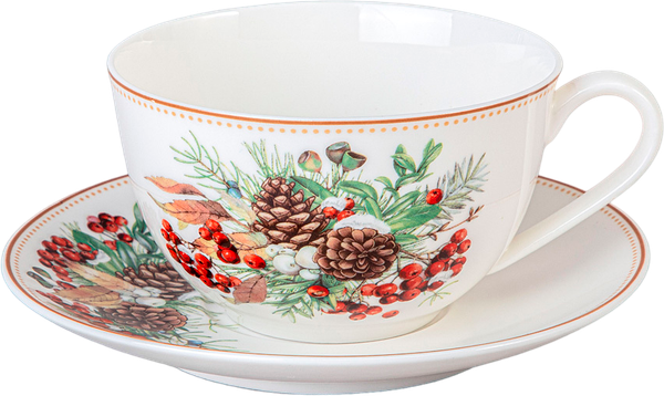 Изображение товара Чашка с блюдцем Lefard Морозко / 85-2060
