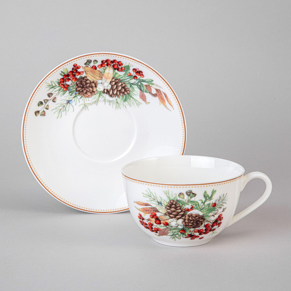 Изображение товара Чашка с блюдцем Lefard Морозко / 85-2060