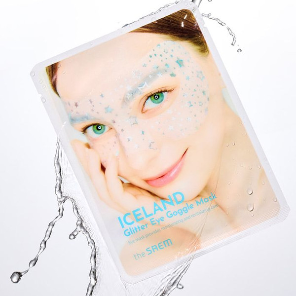 Изображение товара Патчи под глаза The Saem Iceland Glitter Eye Goggle Mask (10шт)