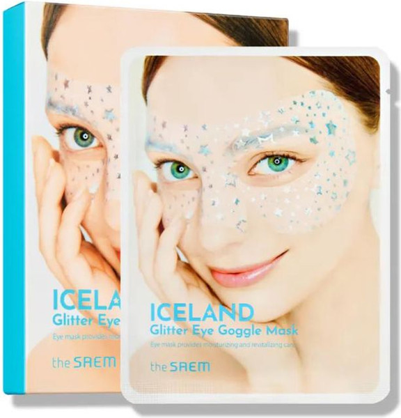 Изображение товара Патчи под глаза The Saem Iceland Glitter Eye Goggle Mask (10шт)