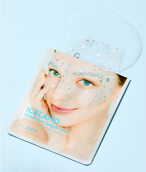Изображение товара Патчи под глаза The Saem Iceland Glitter Eye Goggle Mask (10шт)