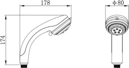 Изображение товара Лейка ручного душа Potato P05