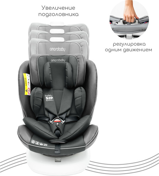 Изображение товара Автокресло Amarobaby Champion  Isofix / AMARO-2008CH-Gr (графит)