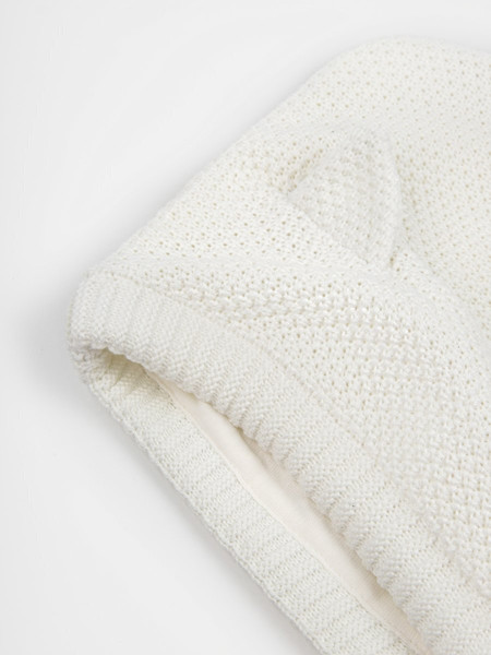 Изображение товара Шапочка для малышей Amarobaby Pure Love Kitty / AB-OD24-PLK16/33-50 (молочный, р.50-52)