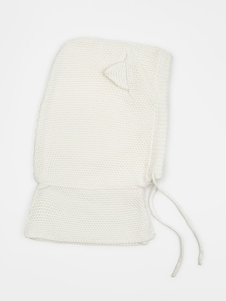 Изображение товара Шапочка для малышей Amarobaby Pure Love Kitty / AB-OD24-PLK16/33-50 (молочный, р.50-52)