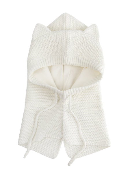 Изображение товара Шапочка для малышей Amarobaby Pure Love Kitty / AB-OD24-PLK16/33-50 (молочный, р.50-52)