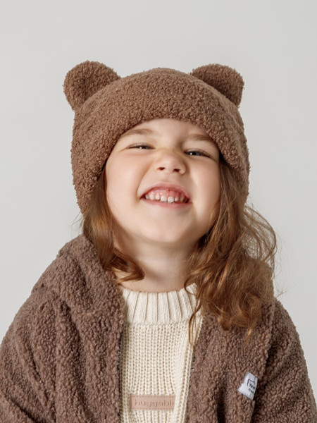 Изображение товара Шапочка для малышей Amarobaby Plush / AB-OD24-P16/12-54 (коричневый, р.54)