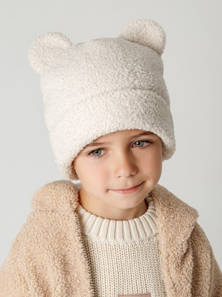 Изображение товара Шапочка для малышей Amarobaby Plush / AB-OD24-P16/33-52 (молочный, р.52)