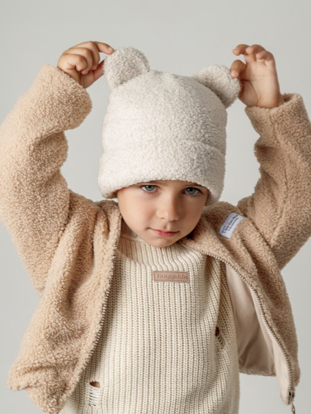 Изображение товара Шапочка для малышей Amarobaby Plush / AB-OD24-P16/33-52 (молочный, р.52)