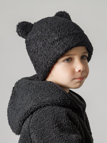 Изображение товара Шапочка для малышей Amarobaby Plush / AB-OD24-P16/09-50 (черный, р.50)