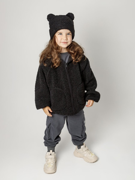 Изображение товара Шапочка для малышей Amarobaby Plush / AB-OD24-P16/09-50 (черный, р.50)