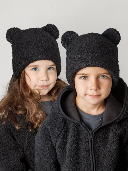 Изображение товара Шапочка для малышей Amarobaby Plush / AB-OD24-P16/09-50 (черный, р.50)