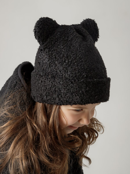 Изображение товара Шапочка для малышей Amarobaby Plush / AB-OD24-P16/09-54 (черный, р.54)