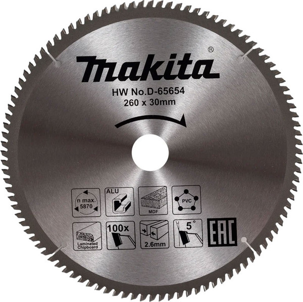 Изображение товара Пильный диск Makita D-65654