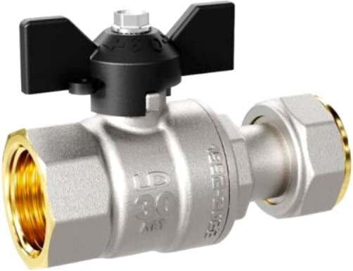 Изображение товара Шаровой кран LD LD.47.346.15 (с накидной гайкой)