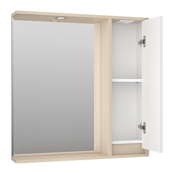 Изображение товара Шкаф с зеркалом для ванной Brevita Balaton R 80 / BAL-04080-03-01П