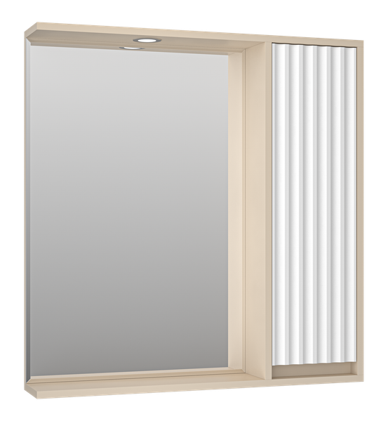 Изображение товара Шкаф с зеркалом для ванной Brevita Balaton R 80 / BAL-04080-03-01П