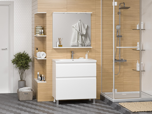 Изображение товара Тумба под умывальник Misty Лаки 80 / П-Лак-01080-0112Я