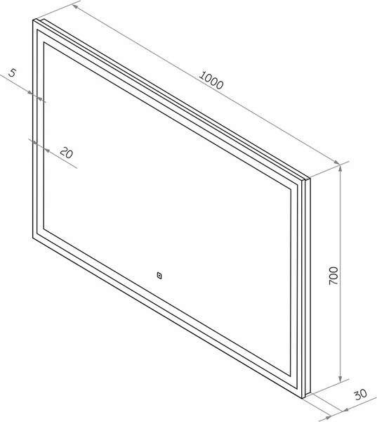 Изображение товара Зеркало Misty Сириус / СИР-02-100-70-14