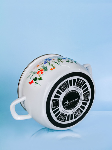 Изображение товара Кастрюля ЭСТЕТ Луговые цветы / ЭТ-72264