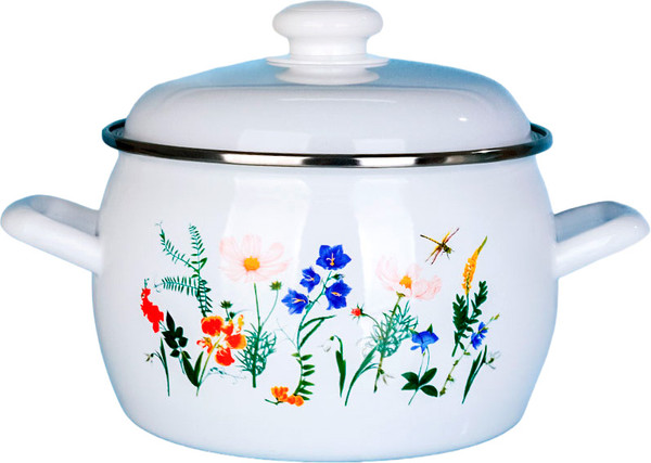 Изображение товара Кастрюля ЭСТЕТ Луговые цветы / ЭТ-72264
