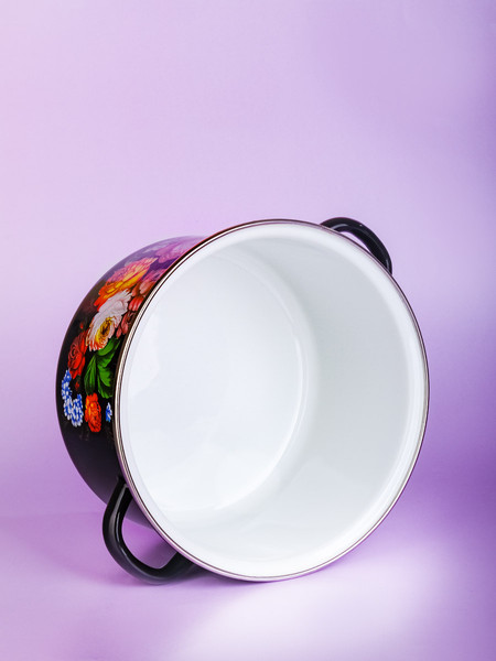 Изображение товара Кастрюля ЭСТЕТ Жостовские мотивы / ЭТ-75041