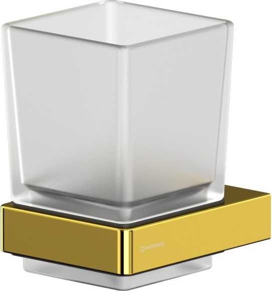 Изображение товара Стакан для зубной щетки и пасты Whitecross Cubo CU2430GL (золото)