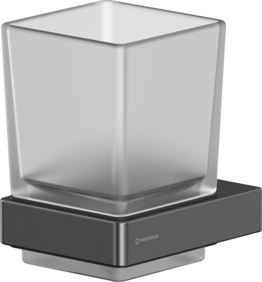 Изображение товара Стакан для зубной щетки и пасты Whitecross Cubo CU2430GM (оружейная сталь)