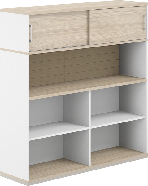 Изображение товара Стеллаж Norden С антресолью / AG.252.440.662.BG (белый/акация равелло)