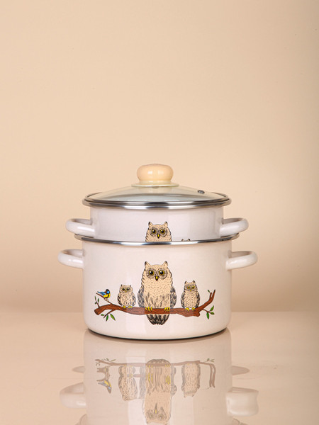 Изображение товара Набор кастрюль ЭСТЕТ Совы / ЭТ-75129С