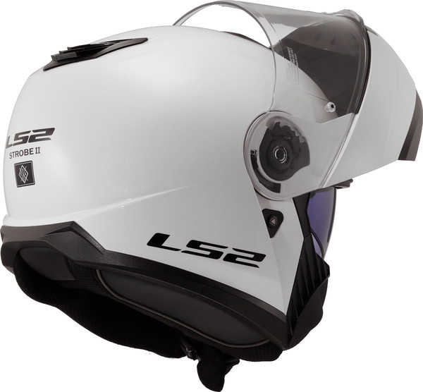 Изображение товара Мотошлем LS2 FF908 Strobe 2 Solid (XS, белый глянцевый)