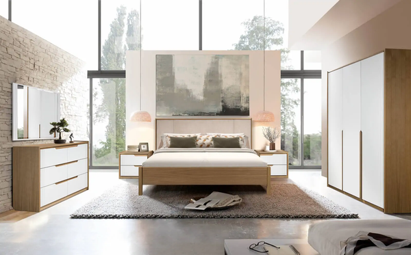 Изображение товара Прикроватная тумба Гомельдрев Парма ГМ 8165 (дуб/белый/натуральный дуб)