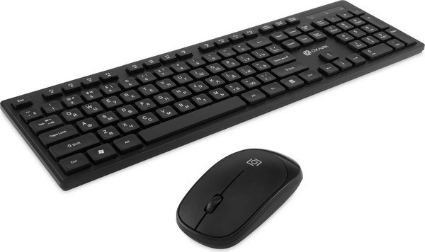 Изображение товара Комплект клавиатура и мышь Оклик S255W (черный)