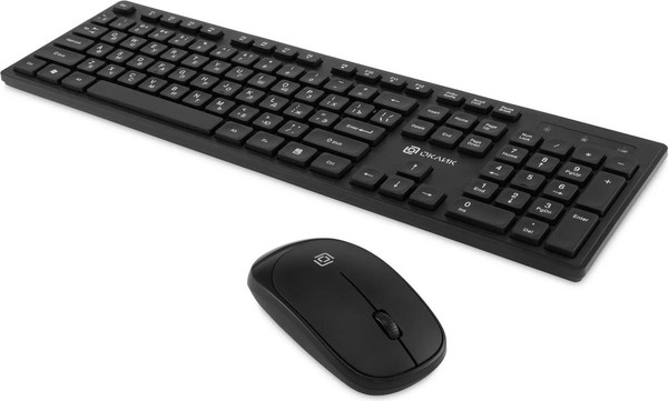Изображение товара Комплект клавиатура и мышь Оклик S255W (черный)
