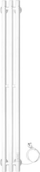 Изображение товара Полотенцесушитель электрический Ростела Мини 3 108х1000/3 (Ral 9016, с крючком, диммер)