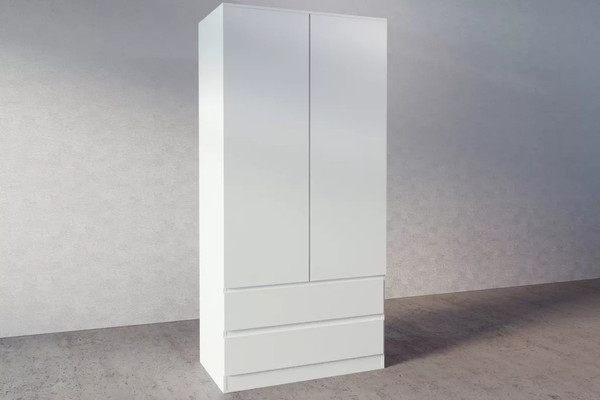 Изображение товара Шкаф Stolline Somero 2-х дверный с ящиками / 467.02 (белый)