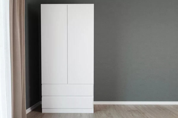 Изображение товара Шкаф Stolline Somero 2-х дверный с ящиками / 467.02 (белый)