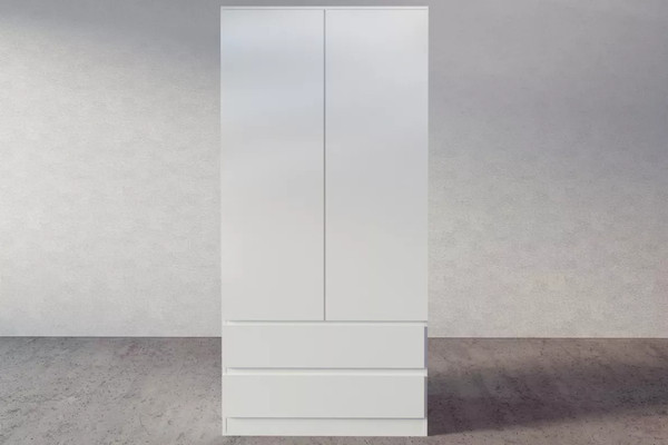 Изображение товара Шкаф Stolline Somero 2-х дверный с ящиками / 467.02 (белый)