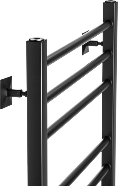 Изображение товара Полотенцесушитель водяной Ростела Свирель V квадрат 500x1000/10 1/2" (Ral 9005, нижнее подключение)