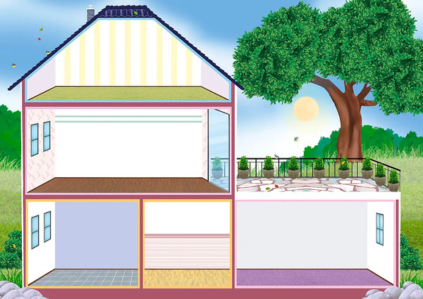 Изображение товара Развивающая книга Робинс Мой большой дом наклеек. 500 наклеек / 9785436609249