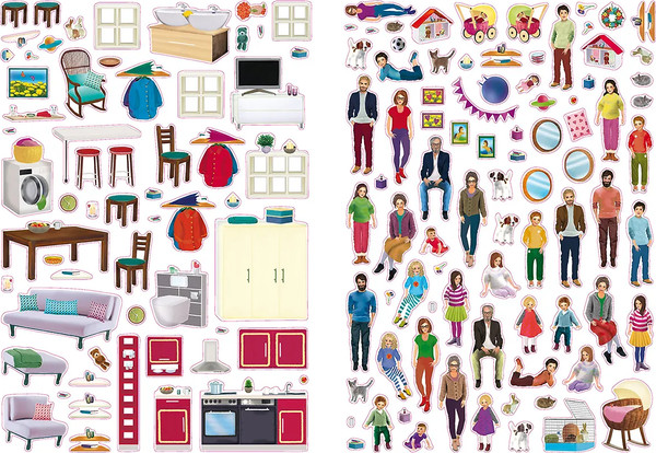 Изображение товара Развивающая книга Робинс Мой большой дом наклеек. 500 наклеек / 9785436609249