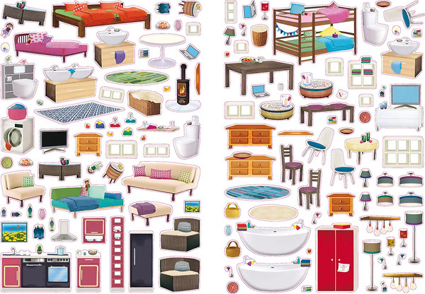 Изображение товара Развивающая книга Робинс Мой большой дом наклеек. 500 наклеек / 9785436609249