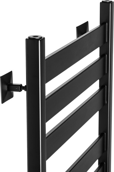 Изображение товара Полотенцесушитель водяной Ростела Квадро V 50 400х1000/10 1/2" (Ral 9005, нижнее подключение)