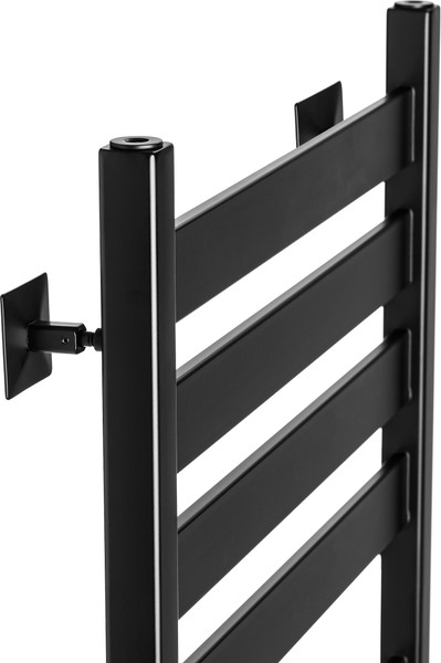 Изображение товара Полотенцесушитель водяной Ростела Квадро V 50 400х1200/12 1/2" (Ral 9005, нижнее подключение)