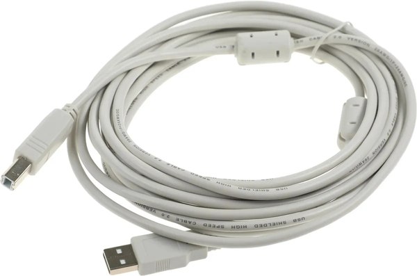 Изображение товара Кабель Ningbo USB A(m) USB B(m) (5м, серый)