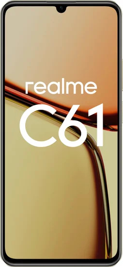 Изображение товара Смартфон Realme C61 8GB/256GB / RMX3930 (блестящий золотой)