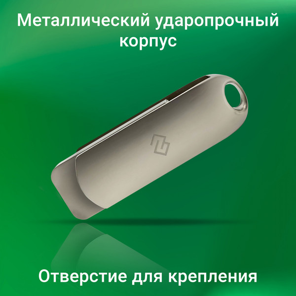 Изображение товара USB flash накопитель Digma Drive3 256GB / DGFUM256A30SR (серебристый)