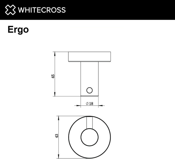 Изображение товара Крючок для ванной Whitecross Ergo ER2210GL (золото)