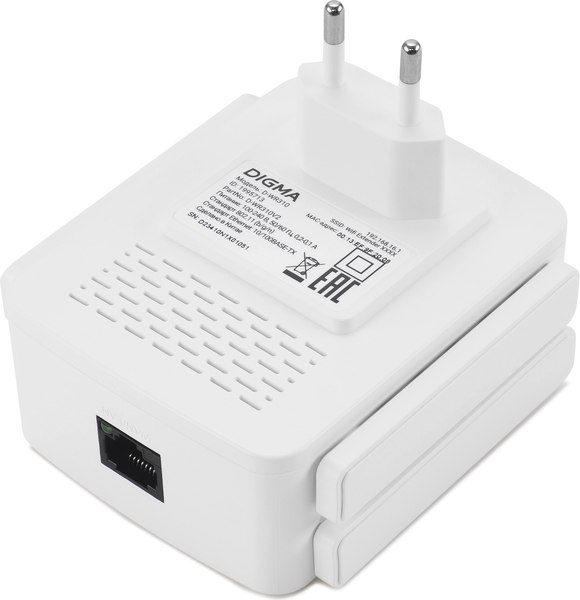 Изображение товара Усилитель беспроводного сигнала Digma D-WR310 / D-WR310V2 (белый)