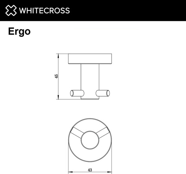 Изображение товара Крючок для ванной Whitecross Ergo ER2212CR (хром)
